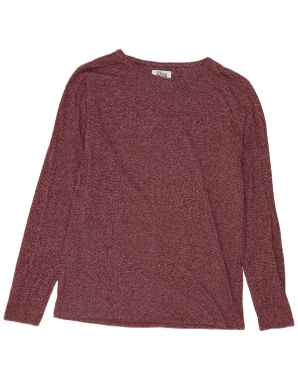 TOMMY HILFIGER Herre Top Langærmet Medium Bourgogne Flecked