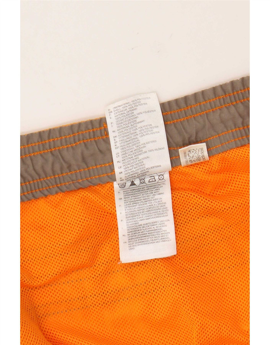 Adidas Herre grafiske svømmeshorts 2XL Orange Colourblock Polyester