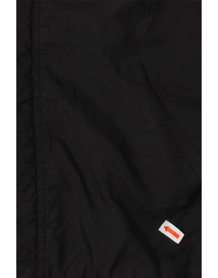 HUMMEL Mens Graphic Windbreaker Coat UK 42 XL Black Nylon
