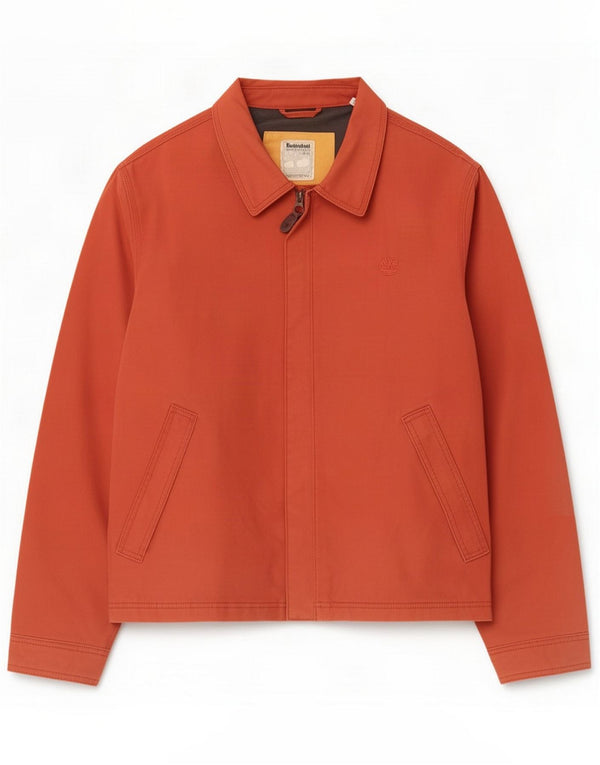 Timberland Herre Windbreaker Jacket UK 40 Large Red Cotton