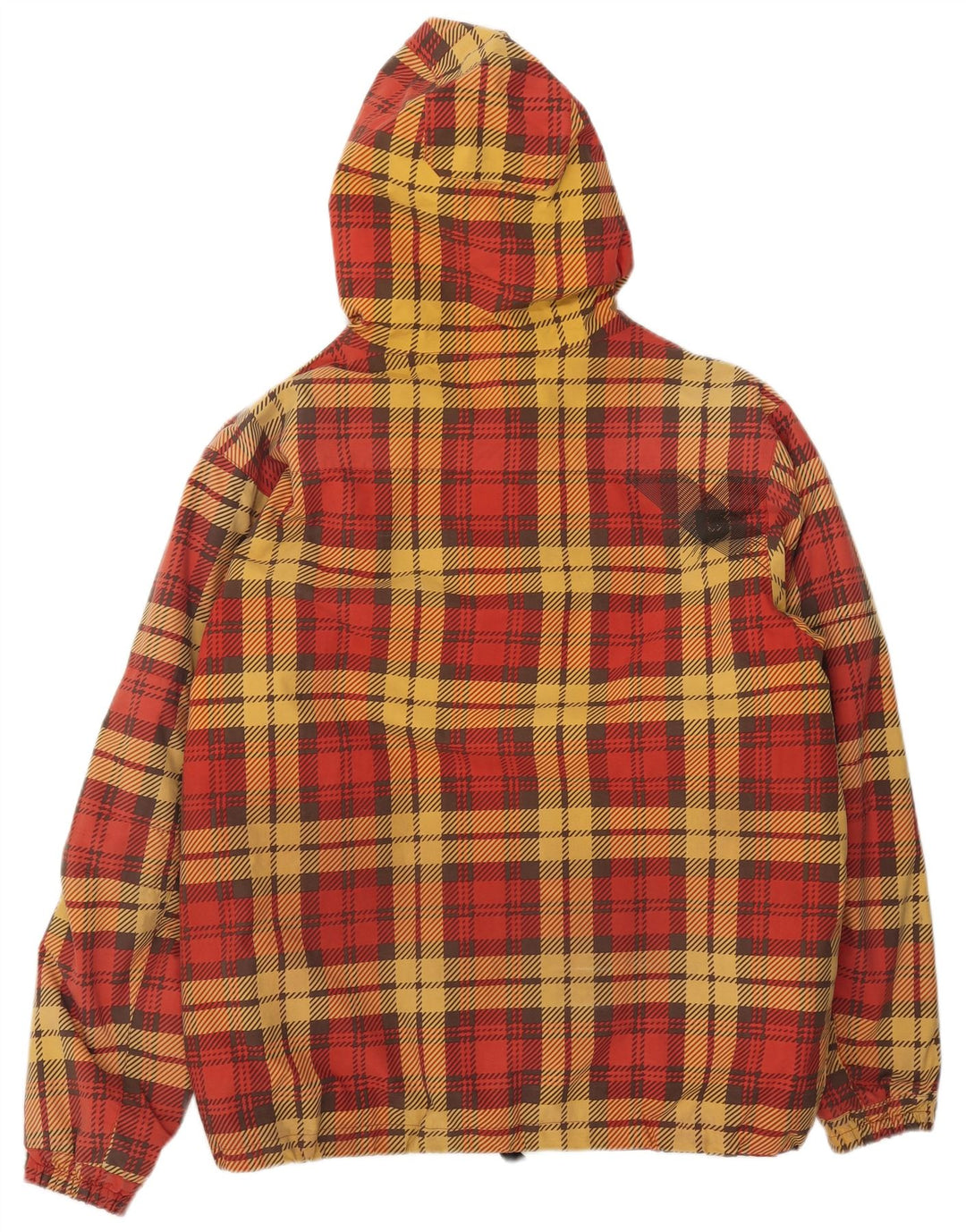 Burton Skijakke med hætte til mænd UK 38 Medium rød ternet polyester
