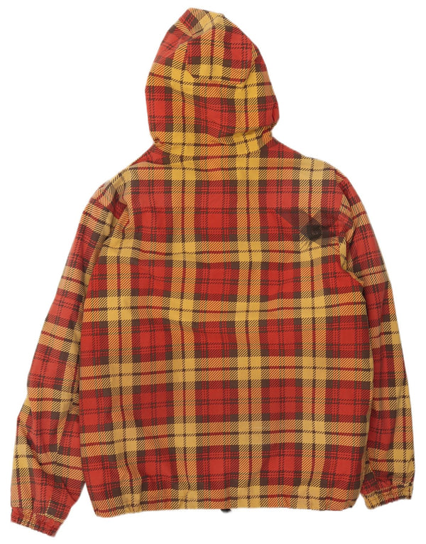 Burton Skijakke med hætte til mænd UK 38 Medium rød ternet polyester