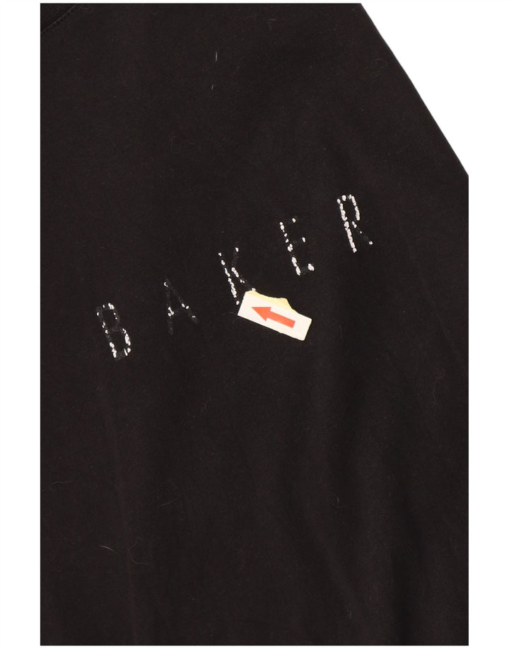 Ted Baker Herre grafisk T-shirt Top Størrelse 3 Medium Sort