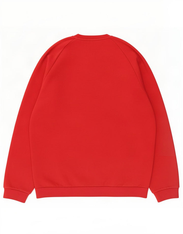 Adidas Sweatshirt til mænd, stor rød bomuld