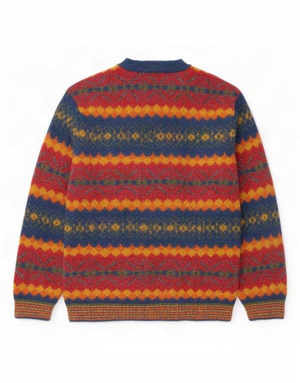 Foxhound Herre V-hals sweater Størrelse 3 Medium Flerfarvet Fair Isle