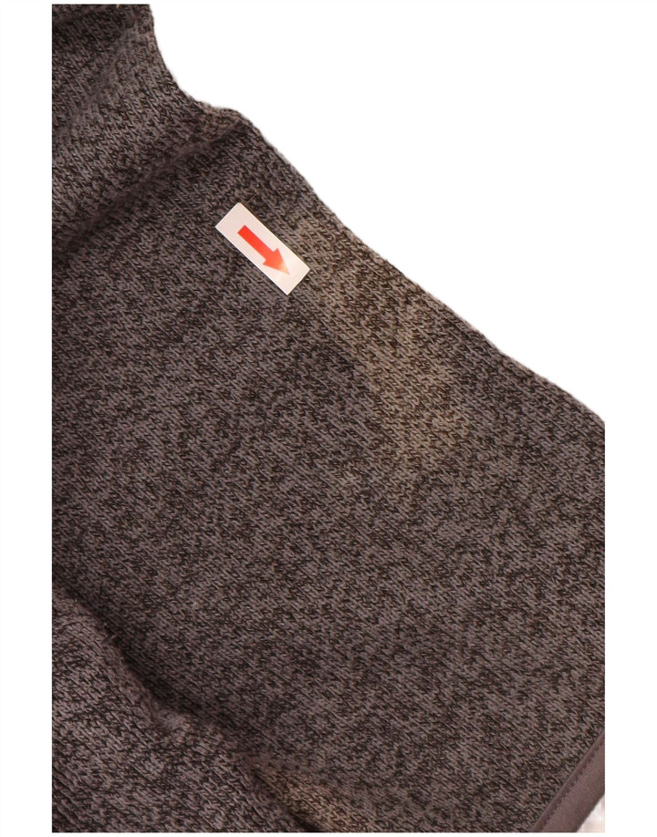 Weird Fish Herre Zip Neck Sweatshirt Jumper Medium Grå Polyester