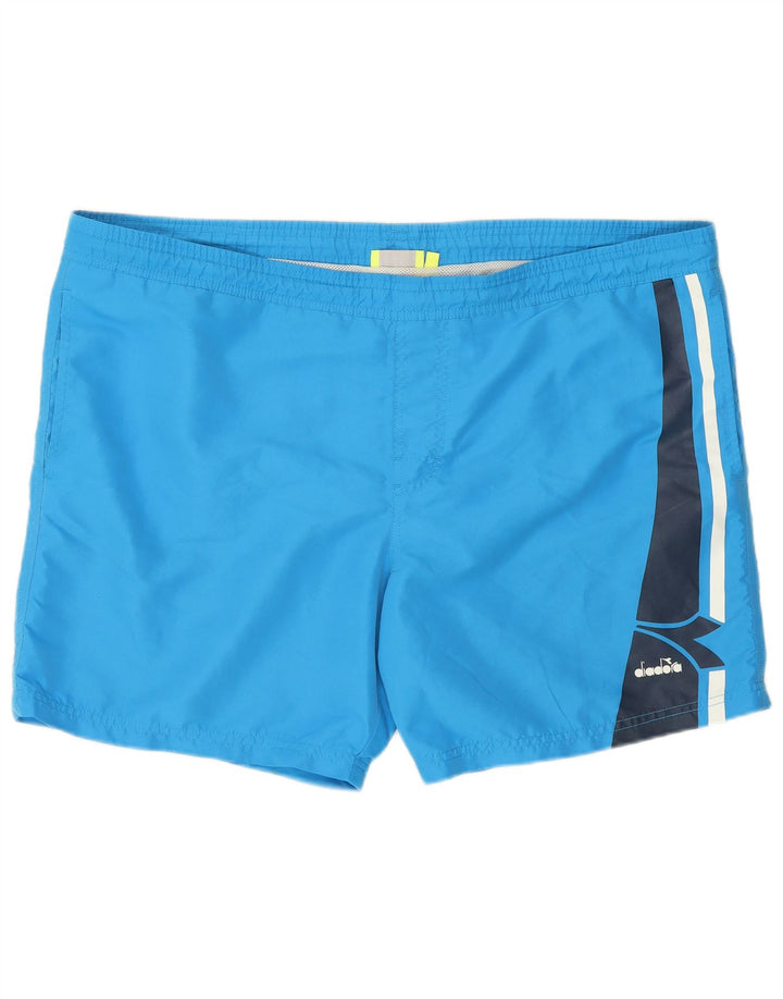 Diadora Badeshorts til mænd 2XL Blå Colourblock Polyester