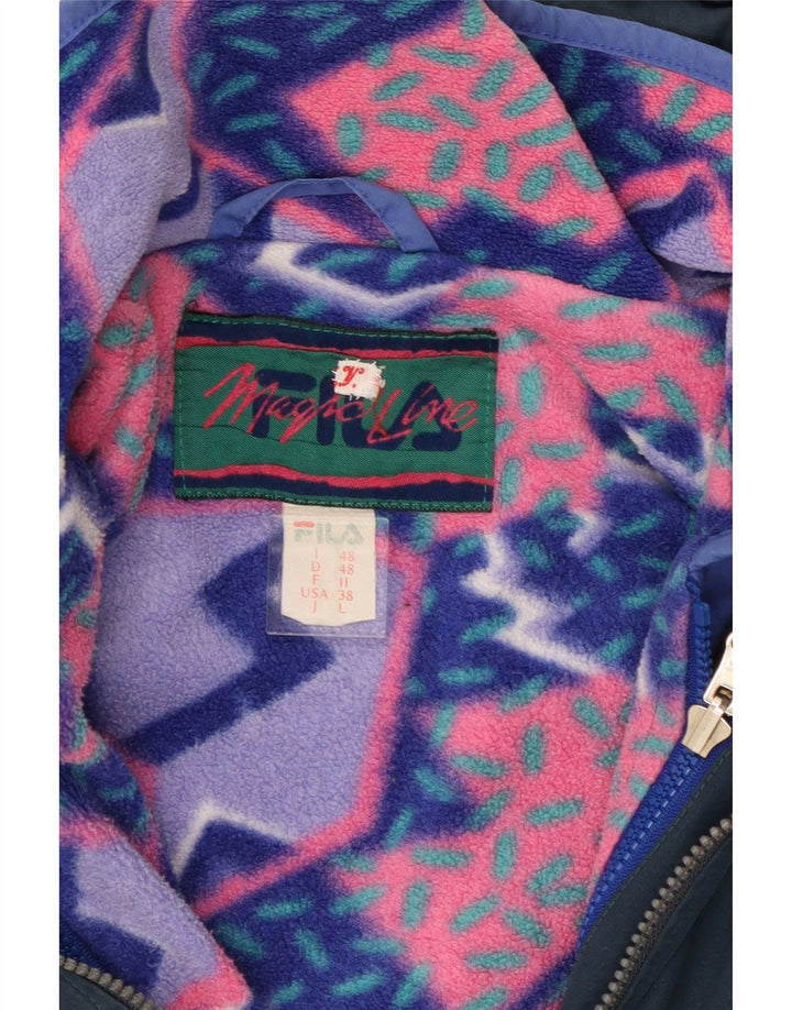 Fila Herre Hætte vindjakke IT 48 Medium Navy Blue Polyester
