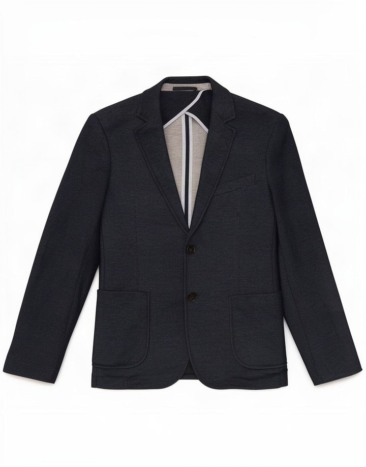 Zara Herre 2-knaps blazerjakke EU 46 Lille marineblå polyester