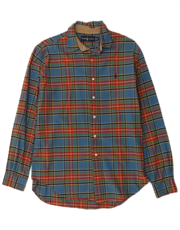 Ralph Lauren Herre flannelskjorte Medium blå ternet bomuld