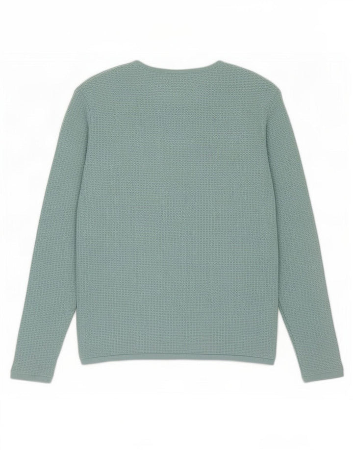 Zara Herre sweater med rund hals XL turkis