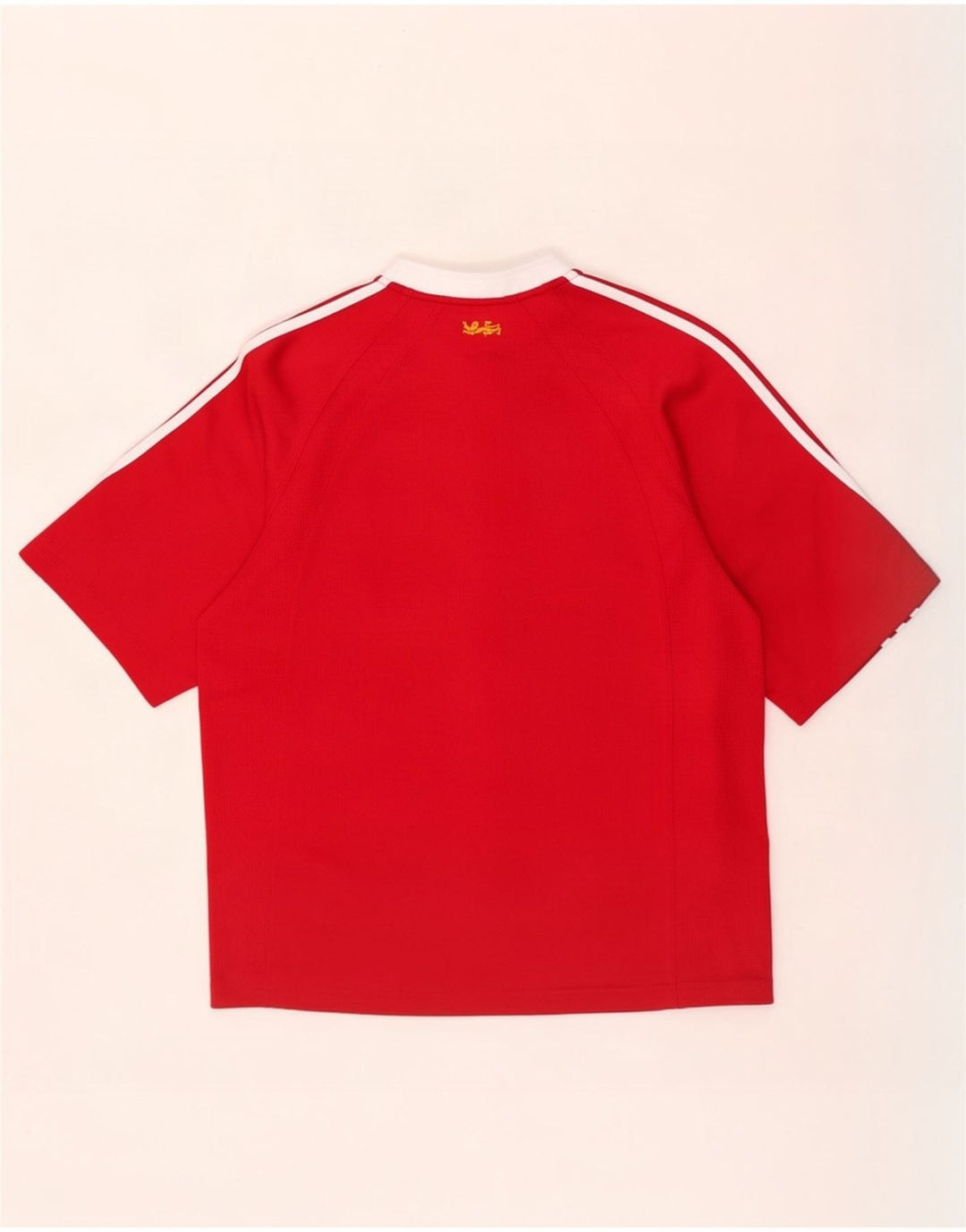 Adidas Herre Zurich Grafisk T-Shirt Top Medium Rød Colourblock Polyester