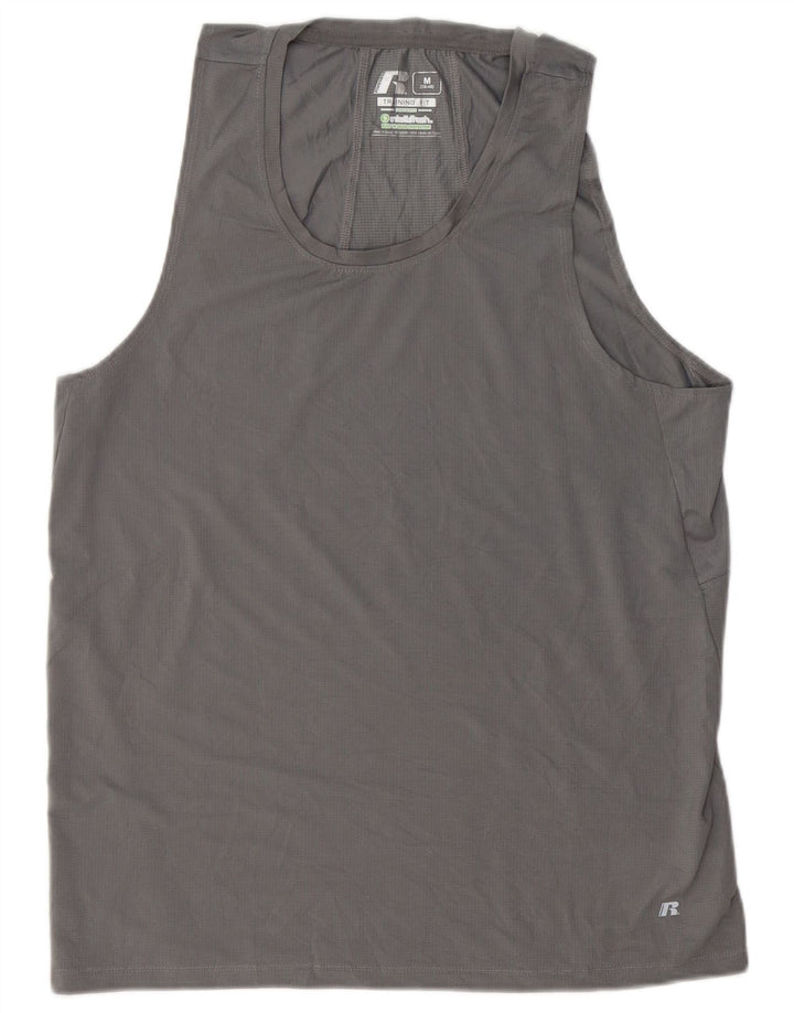 RUSSELL ATHLETIC Herrevest Top UK 38/40 Medium Grey Polyester