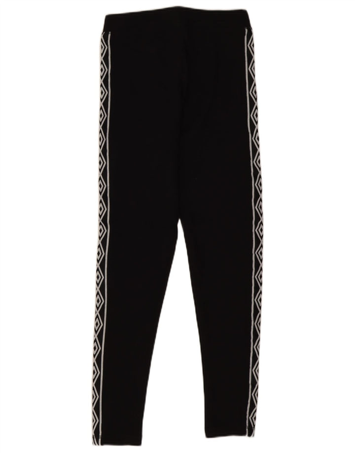 Umbro Womens Grafiske Leggings UK 10 Small Black Bomuld