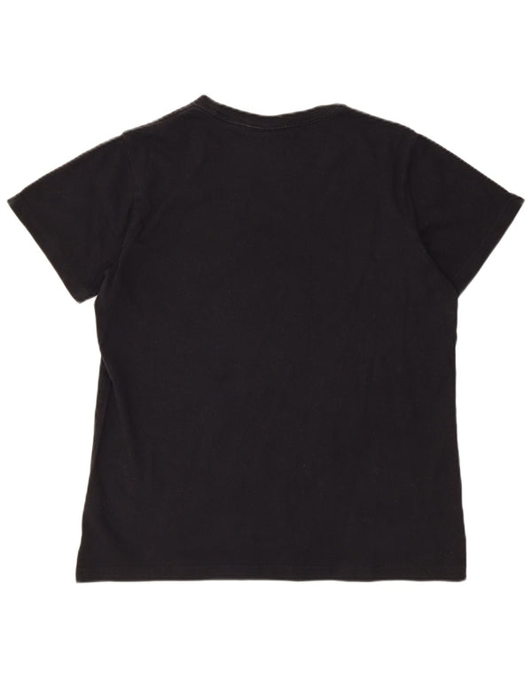 ADIDAS Grafisk T-shirt til mænd, medium sort bomuld