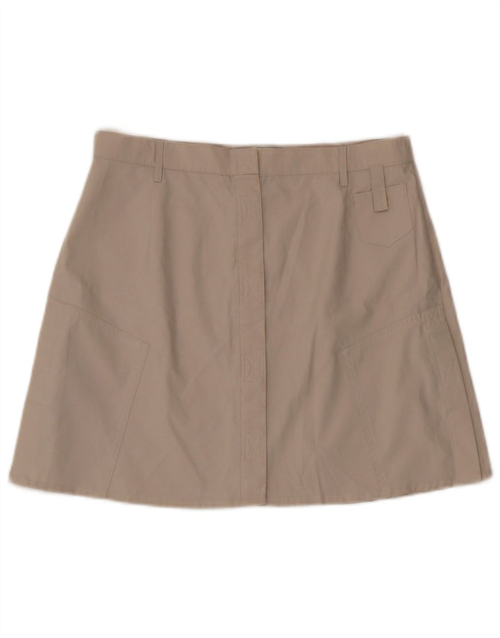 Vintage dame mini nederdel Medium W28 Beige polyester