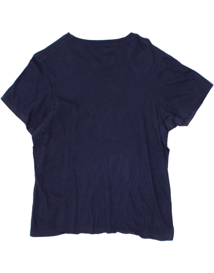 LEVI'S Womens T-Shirt Top UK 10 Small Navy Blue Cotton Vintage Levi's and Second-Hand Levi's from Messina Hembry 