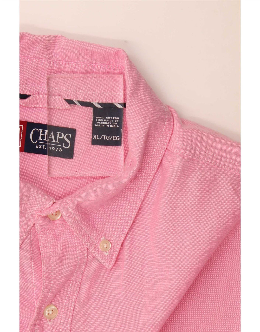 Chaps Herreskjorte XL Pink Bomuld
