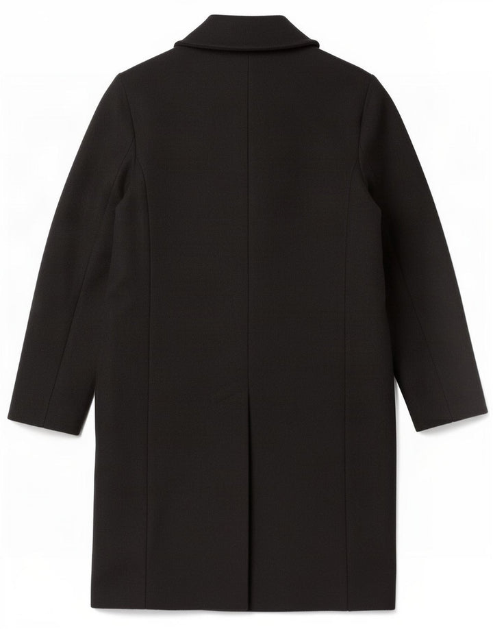 Zara Dame Overfrakke UK 6 XS Sort Uld