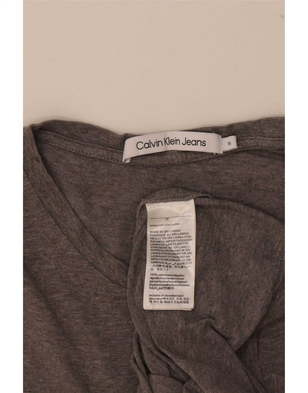 Calvin Klein Jeans Herre grafisk T-shirt Top mellemgrå