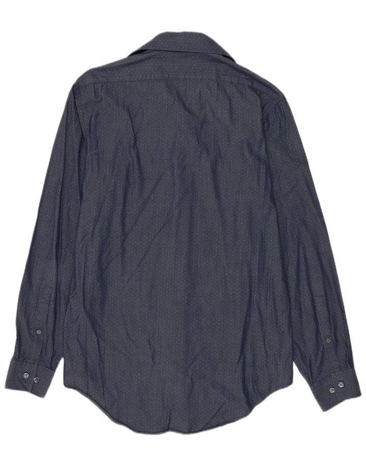 CALVIN KLEIN Herre Slim Fit skjorte Medium Navy Blue Spotted