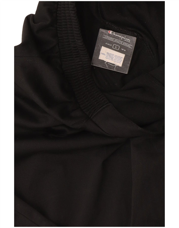 Champion Womens Flare træningsdragt Bukser UK 14 Large Black Polyester