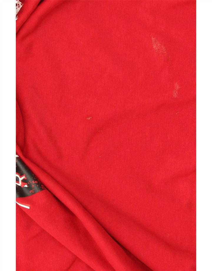 Jordan Herre grafisk T-shirt top 2XL rød bomuld