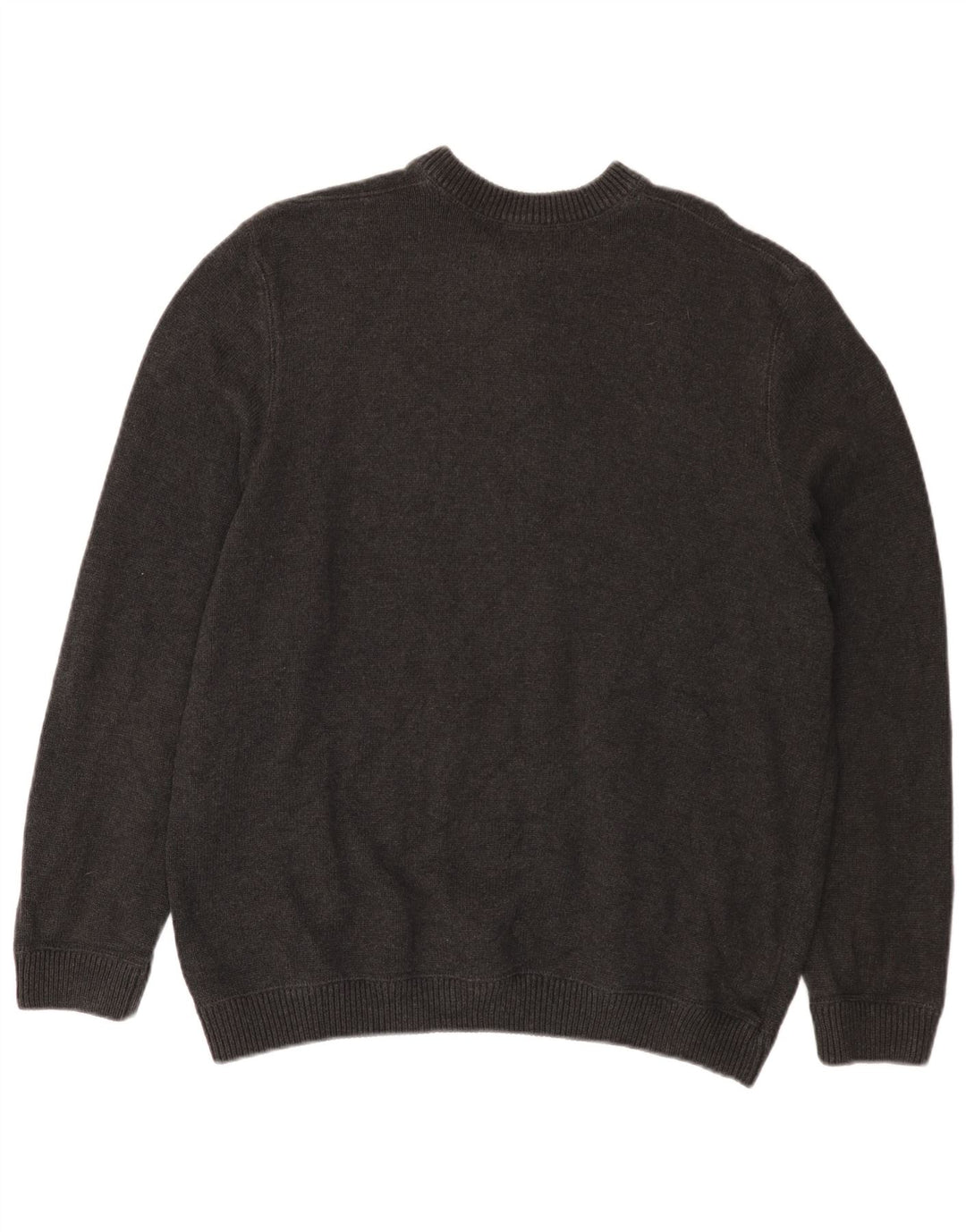 EDDIE BAUER Herre sweater med rund hals XL Grå bomuld