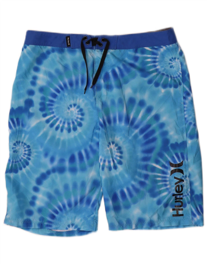Hurley Boys svømmeshorts 15-16 år Blue Tie Dye Polyester