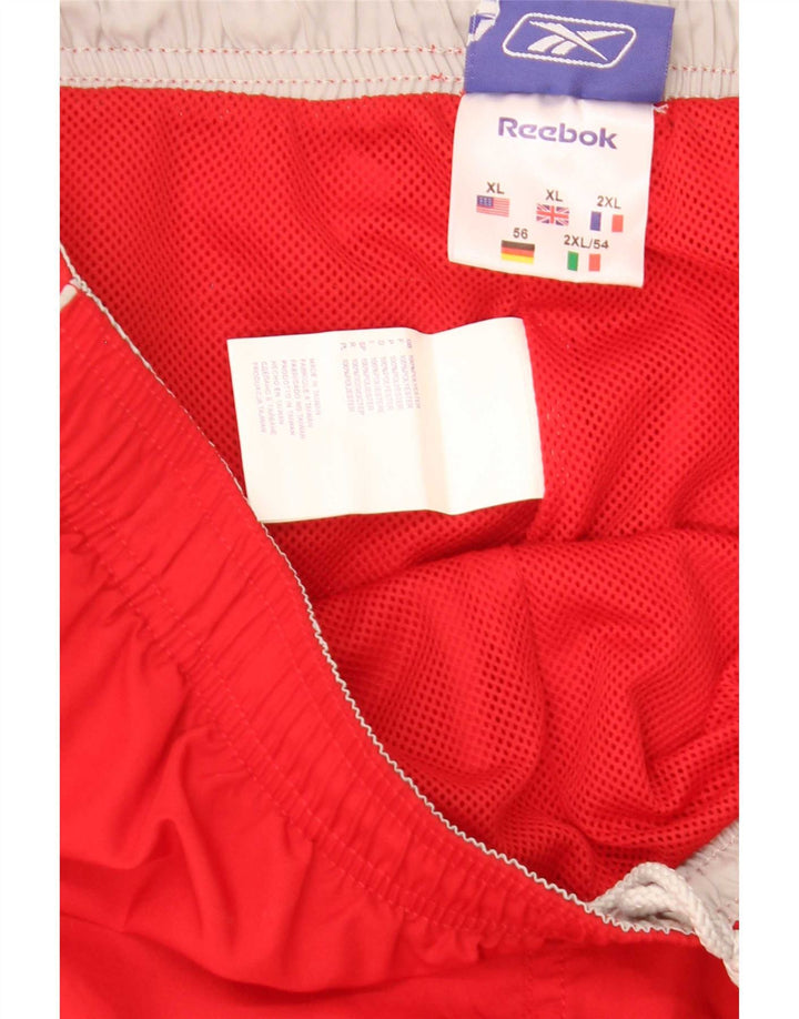 Reebok Herre Capri træningsdragt Bukser XL Rød Polyester