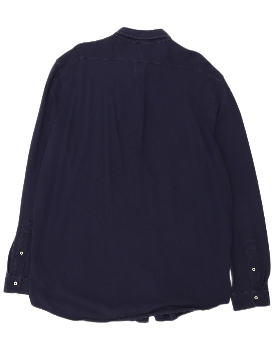 RALPH LAUREN Mens Big & Tall Featherweight Mesh Shirt 2XL Navy Blue Cotton