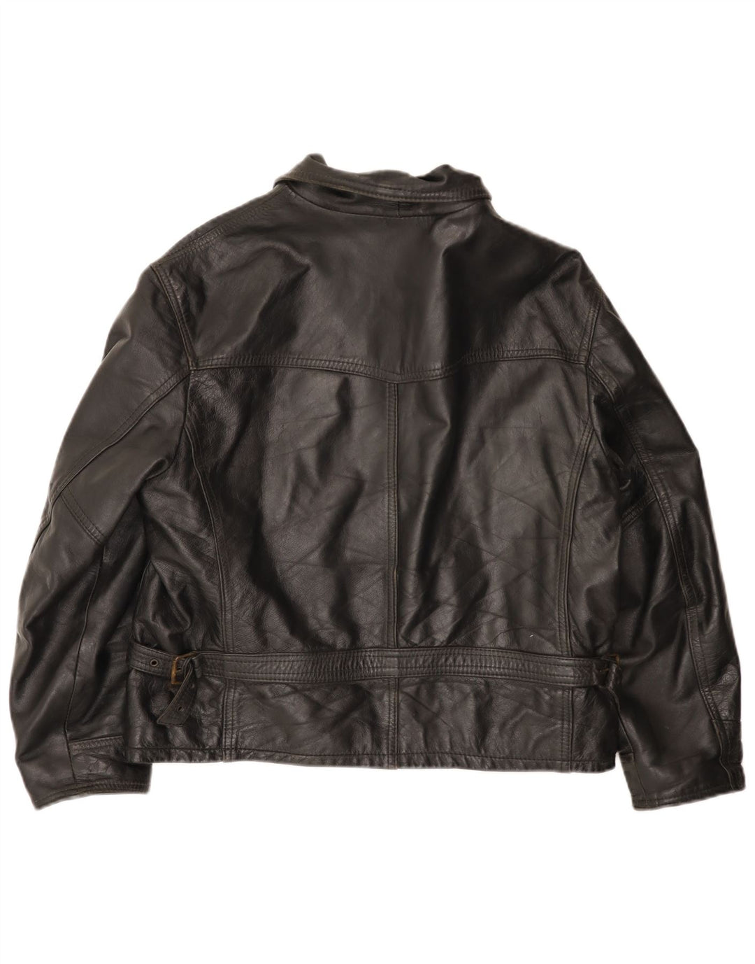 Vintage herre læderjakke UK 42 XL sort læder