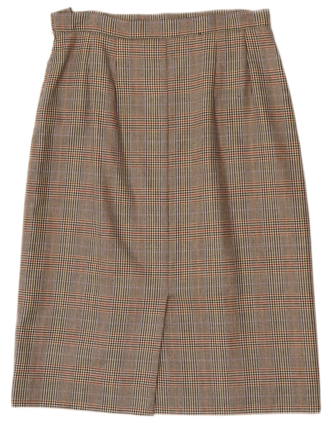 Aquascutum lige nederdel til kvinder W32, stor brun hundestød