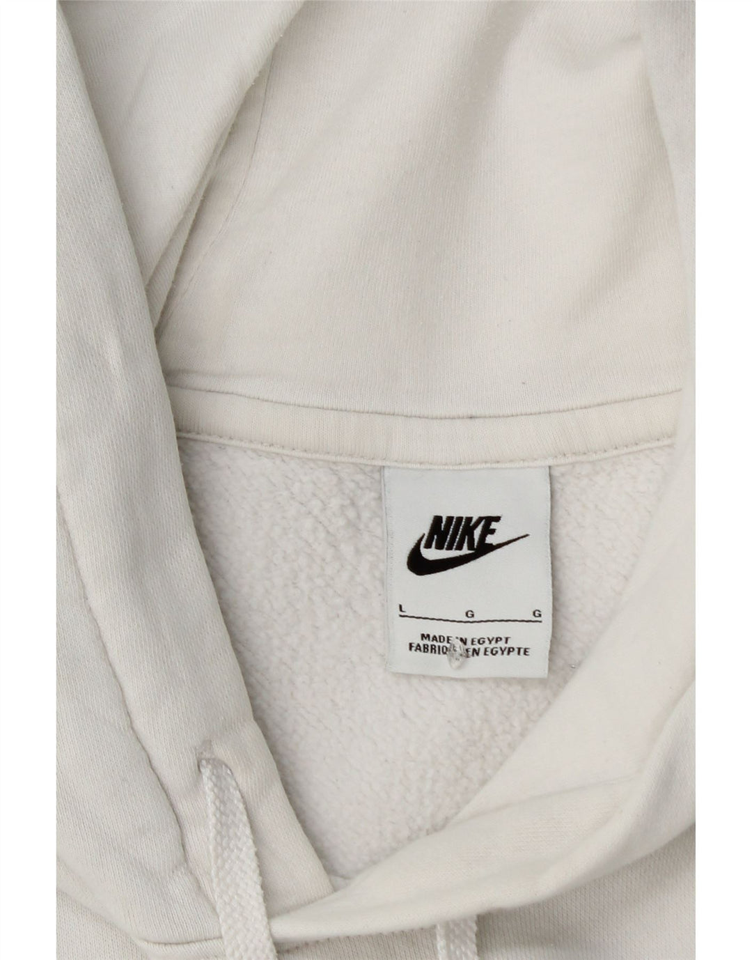 NIKE Grafisk hættetrøje til mænd, stor hvid bomuld