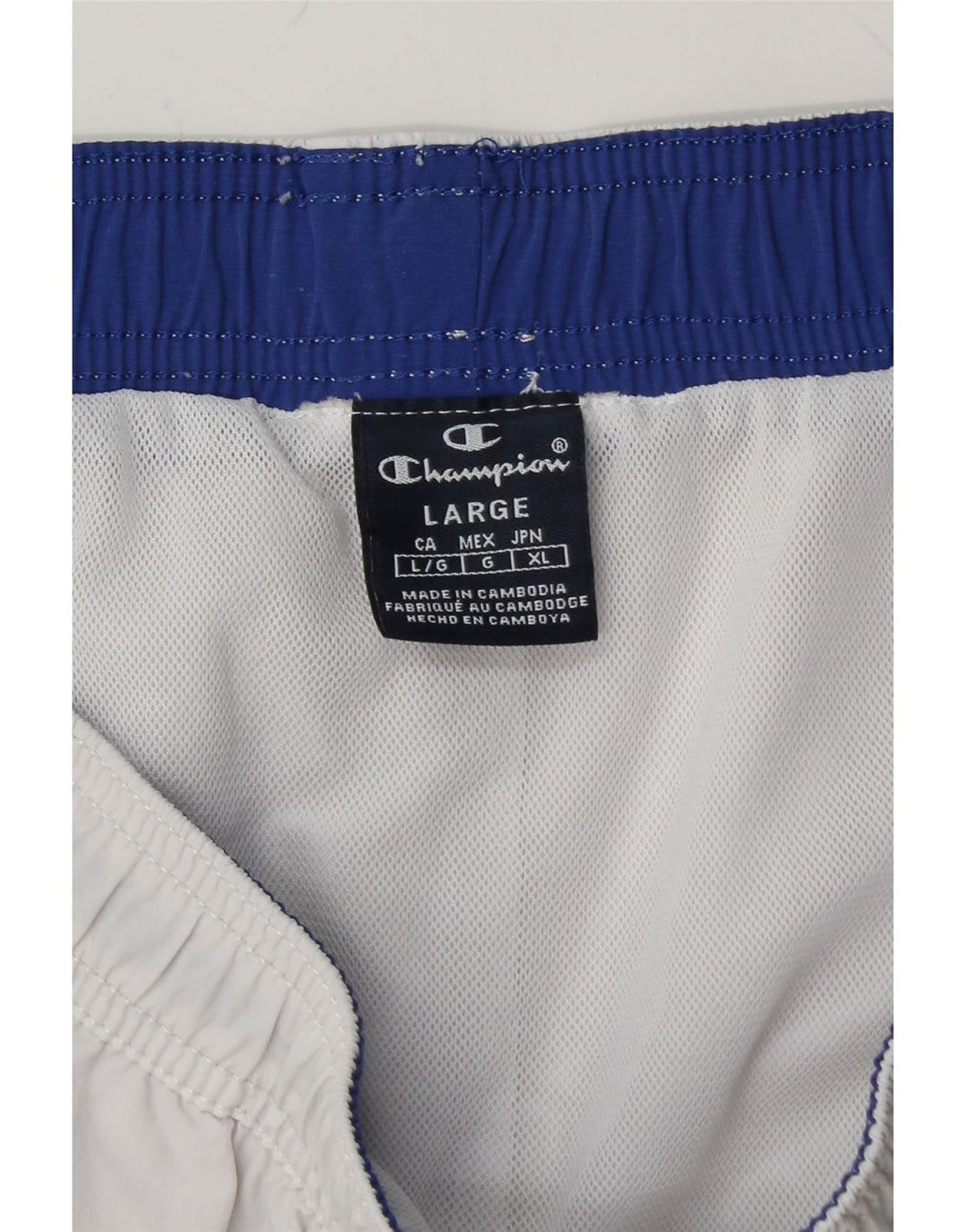 CHAMPION Mens Sport Shorts Large White