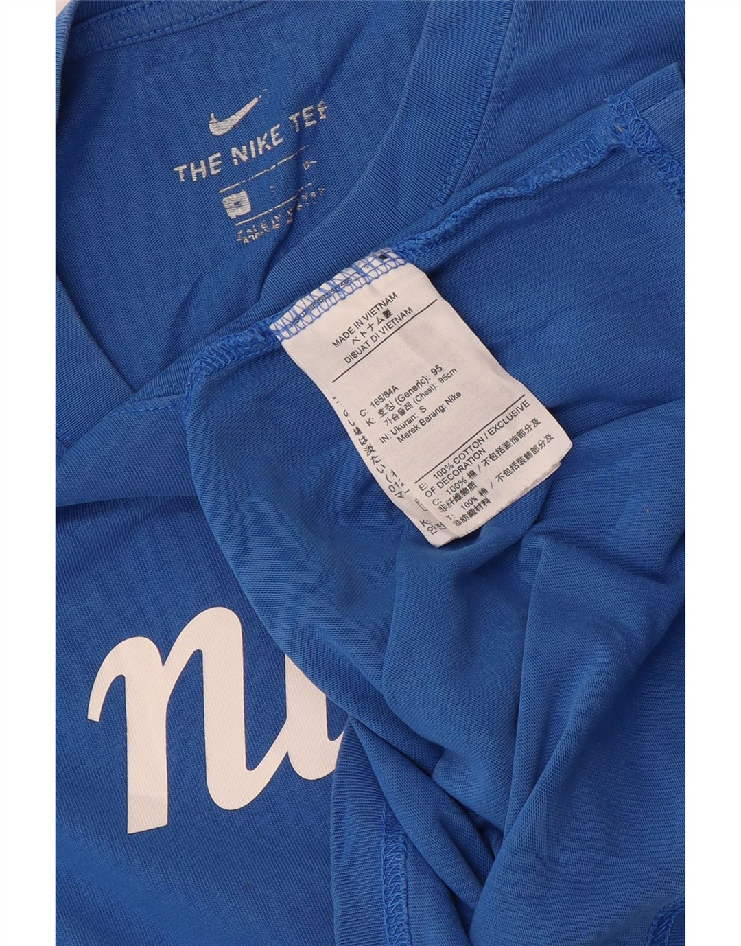Nike grafisk t-shirt top til mænd, lille blå bomuld