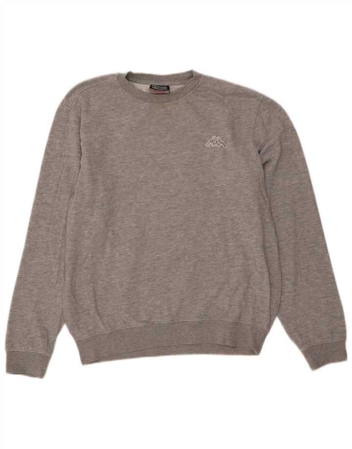 Kappa sweatshirt til mænd mellem grå flækket bomuld