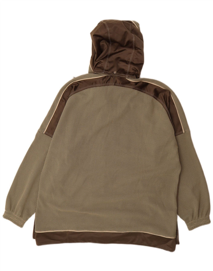DIADORA Womens Oversized Tracksuit Top Jacket UK 14 Large Khaki