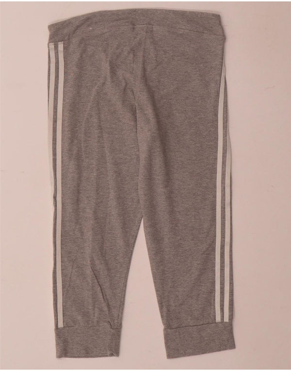 Adidas Dame Capri Træningsdragt Bukser Joggers UK 8/10 Small Grey