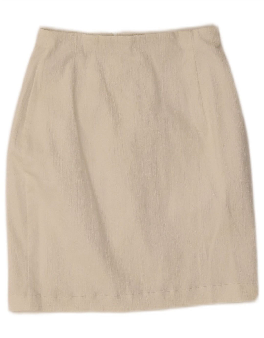Marks & Spencer Dame Mini Pencil Skirt UK 10 Small W25 White Polyester