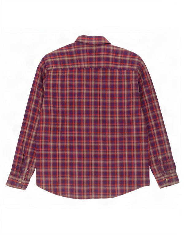 Lee Herre flannelskjorte 2XL lilla ternet bomuld
