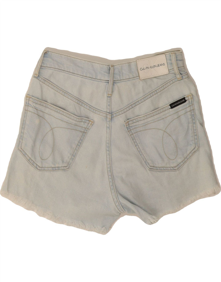 CALVIN KLEIN Dame Denim Shorts W26 Small Blue