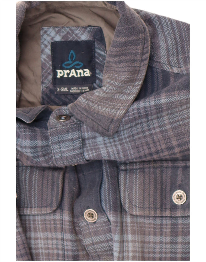 Prana herre skovhugger flannel skjorte XS blå ternet