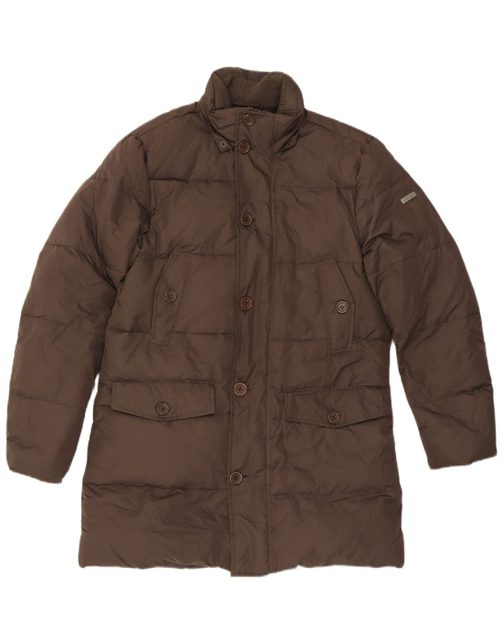 Americanino Polstret frakke til mænd UK 38 Medium Brun Polyester