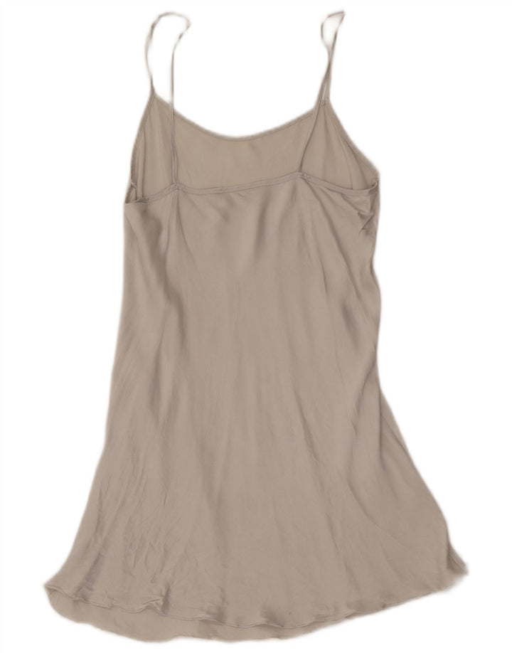 Vintage Dame Slip Dress UK 10 Small Grey