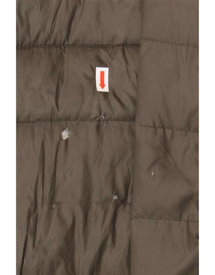 Zara Dame Polstret Jakke UK 16 Large Khaki