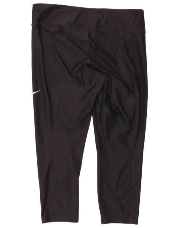 Nike Dame Dri Fit Capri Leggings UK 18 XL Sort