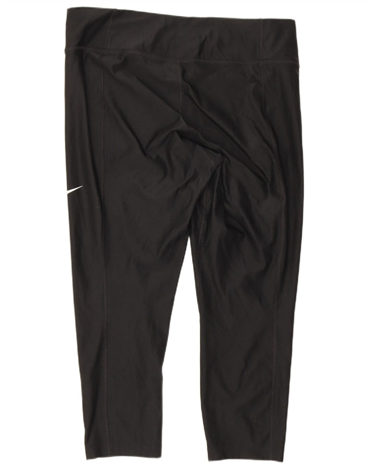 Nike Dame Dri Fit Capri Leggings UK 18 XL Sort