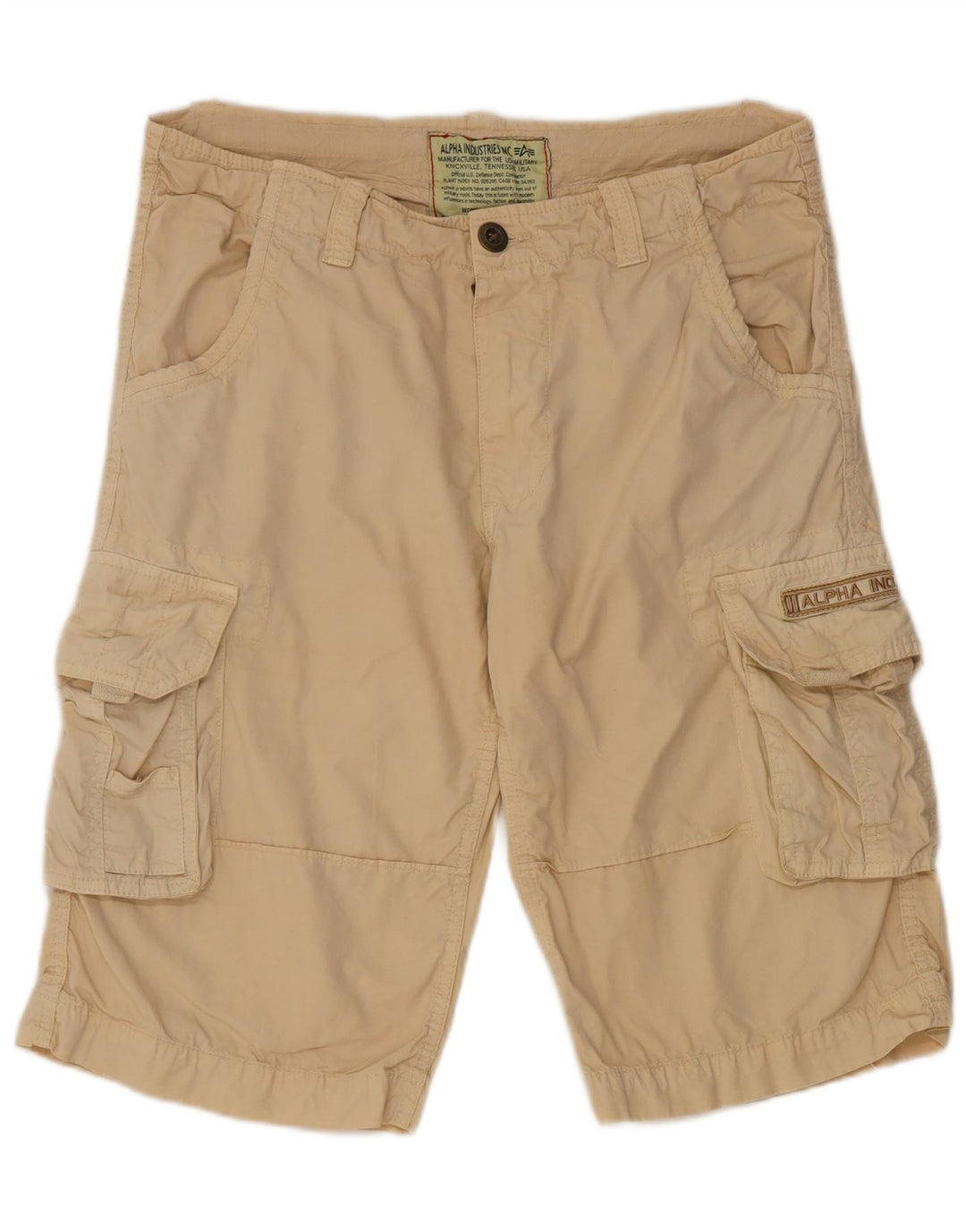 Alpha Industries Herre Cargo Shorts W32 Medium Beige