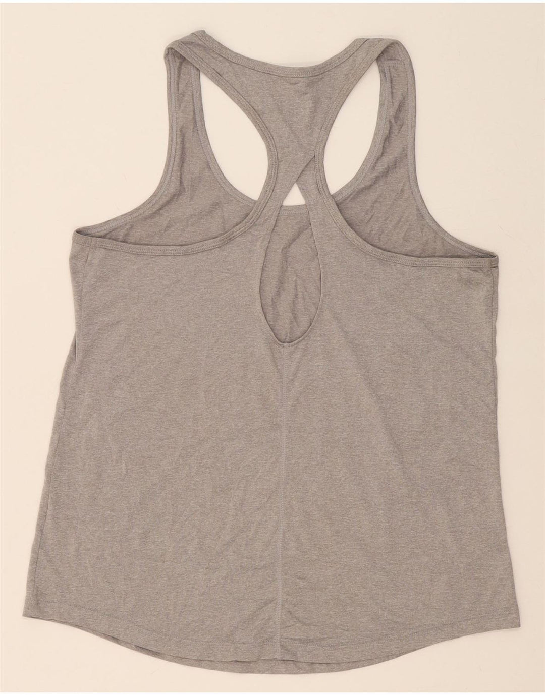 REEBOK Womens Vest Top UK 14 Large Grey Polyester Vintage Reebok and Second-Hand Reebok from Messina Hembry 